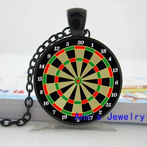 HZShinling 2018 Dart Necklace Dart Pendant Dart Jewelry Round Glass