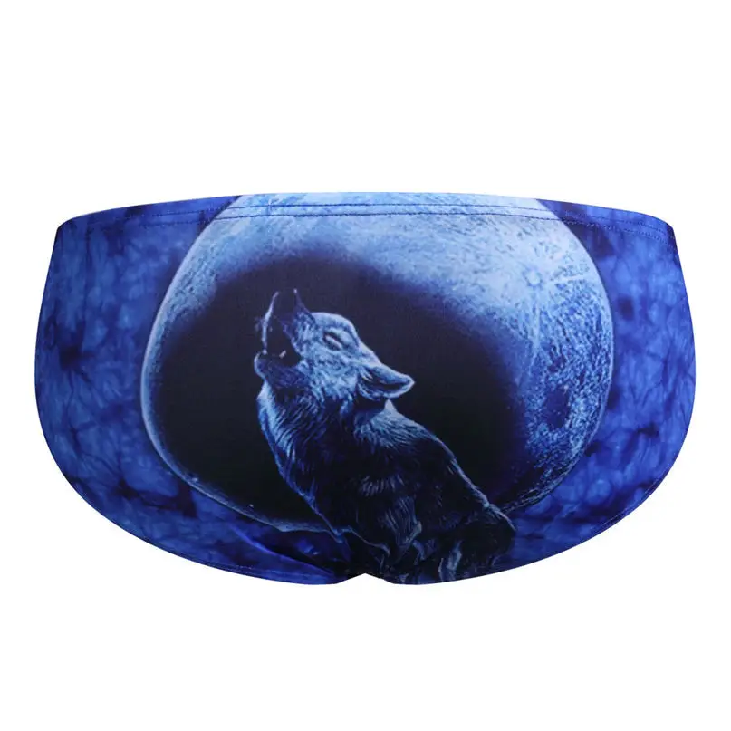 Swim Briefs Man Sexy 3D Print Underwear Cotton Soft Breathable Pouch Boxer Underpants Underwear All Seasons Panties #2d27 (32)