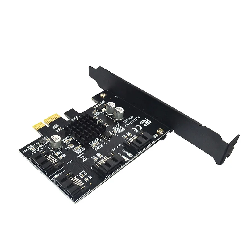 Компьютерная шина PCI-E SATA 3,0 4-Порты и разъёмы SATA III 6 г расширения адаптер карты контроллера HSJ-19