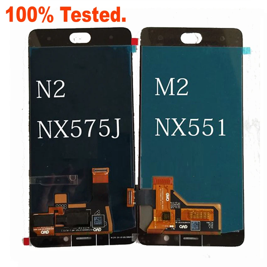 

Best Quality Working LCD Display Touch Screen Digitizer Assembly Sensor + Frame For 5.5" ZTE Nubia N2 NX575J MT6750 / M2 NX551J