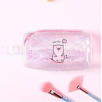 Чехол для карандашей Kawaii estuche quicksand kalemlik с высокой вместительностью trousse scolaire stylo милые школьные принадлежности estuche escolar - Цвет: F