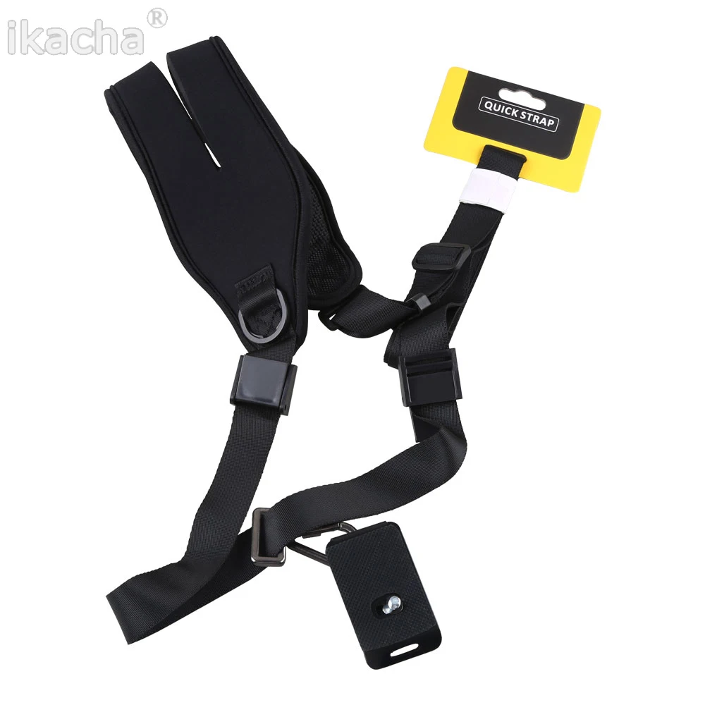 Photo DSLR Black Camera Rapid Shoulder Neck Strap Belt Sling Soft Padded Strap Holder (5)
