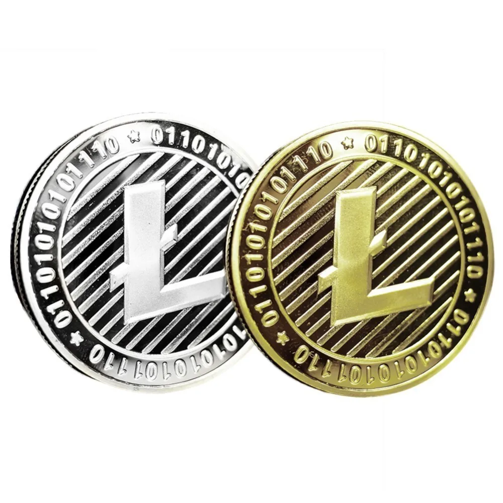 Non-currency Coins Bitcoin Ethereum/Litecoin/Dash/Ripple Coin 5 kinds of Commemorative Coin Drop Shipping