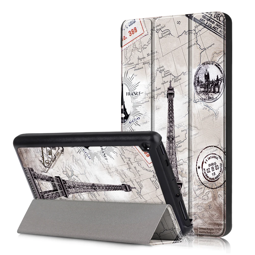 

Potective cover skin Ebook E-book Case Cover For Kindle fire7 9th generation for Amazon Fire 7 2019 magnetic Cover Case