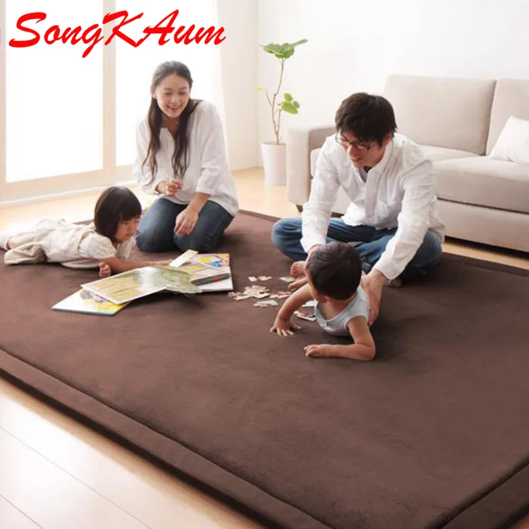 

2018 New Thickening Coral Fleece Velvet Mattress White Camel Bed Mattress Tatami carpet Sponge Mat