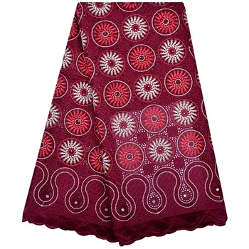 

High Quality Swiss Voile Laces In Switzerland 100% Cotton Hand-cut African Dry Cotton Lace Fabric Nigerian Man Voile Lace 1162