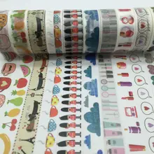 Jiataihe Tape Лента сердце японский 1,5*10 метров Kawaii Скрапбукинг инструменты маскирующая лента Рождественский фотоальбом Diy декоративные ленты