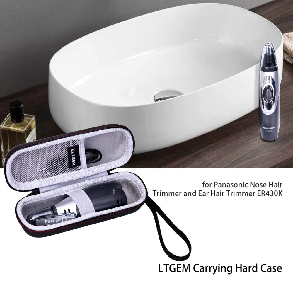Ltgem Eva Black Hard Case For Panasonic Nose Hair Trimmer And Ear
