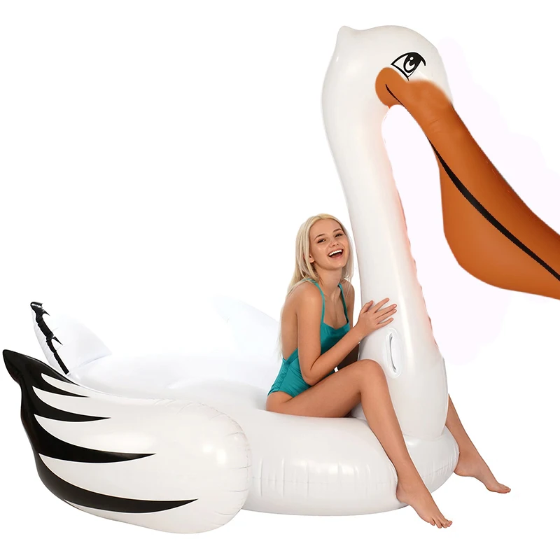 220 см Огромный надувной Pelican бассейн надувной лебедь-на Тукан Лебедь плавание матрас спасательный круг пляжные вечерние праздник воды