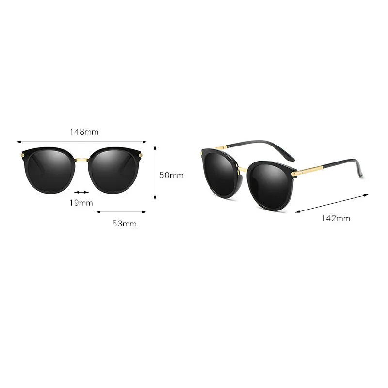 Korean tide network red polarized sunglasses vintage 2018 sunglasses female