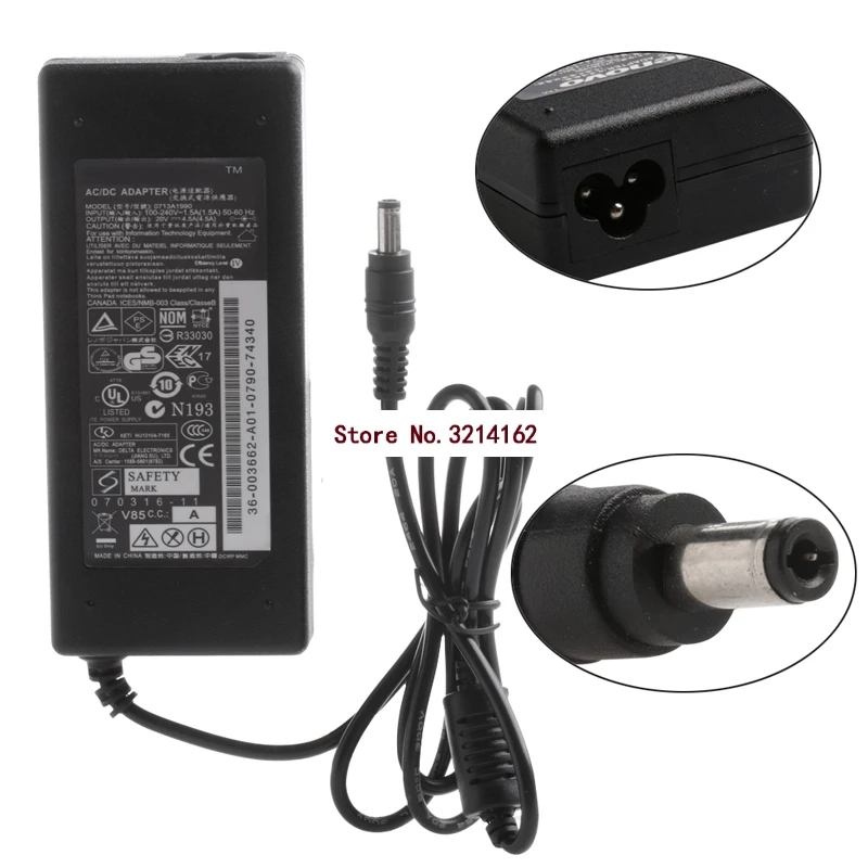 

5.5*2.5mm Laptop AC Adapter Power Supply Charger for Lenovo 20V 4.5A 90W AC/DC Adapters 07NOV