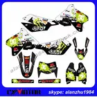 HIGH PERFORMANCE CUSTOMIZED DRZ400SM 1999-2013 ROCKSTAR 3M TEAM GRAPHICS NUMBER 88 GOLD BACKGROUND DECALS STICKERS SETS