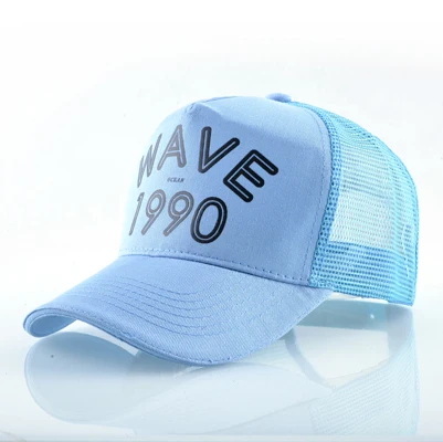 Твердые бейсболка сетчатые головные кепка уборы для мужчин и женщин Открытый бейсболки дышащий спортивный козырек унисекс Мода дальнобойщик кепки - Цвет: Blue1