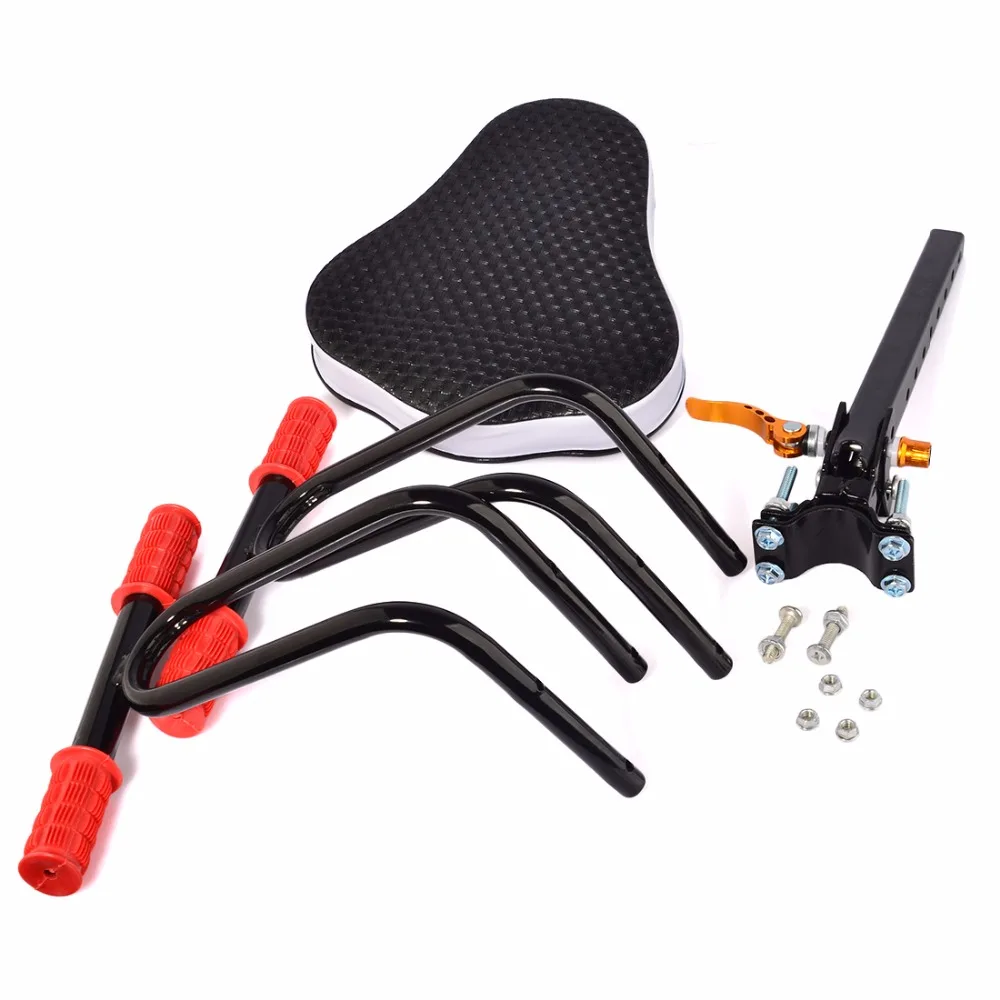 Children Bicycle Seat Quick Release Seat Bike Saddle for Kids ciclismo Safety Seat with Armrest & Pedal Bike Accessories bmx mtb