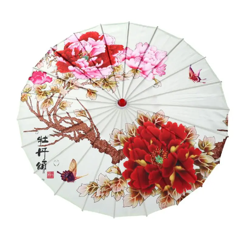 

Chinese Landscape Painting Parasol Decorative Oil Paper Umbrella For Classical Cheongsam Dance Performing Umbrella