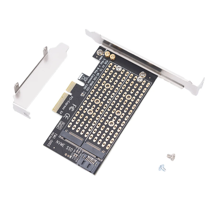Dual Use Pcie X4 To Ngff M 2 Nvme Pcie M Key Sata B Key 2230 To 2280 Ssd Adapter Add On Cards Aliexpress