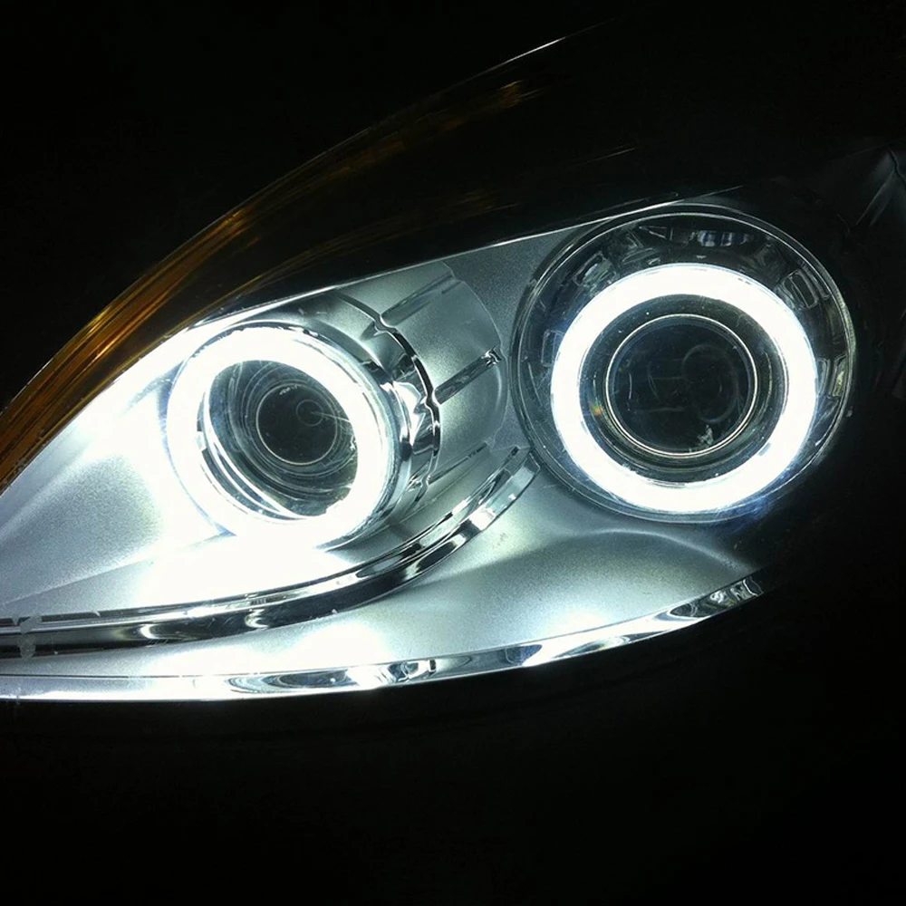 2 шт. HID проектор светодиодный COB Halo кольца направляющий светильник ангельские