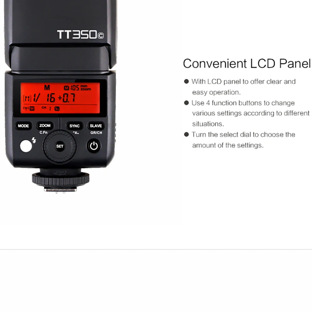 Вспышка GODOX TT350 вспышка Мини Speedlite для Canon Nikon Olympus Panasonic Sony Fujifilm Pentax
