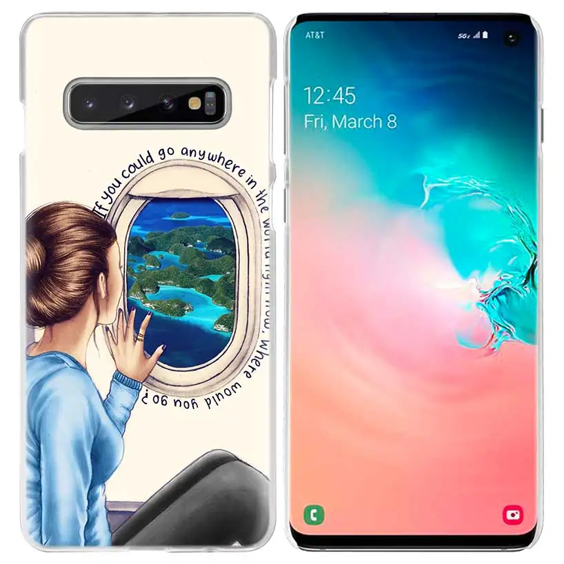 Vogue для йоги, спортивная сумка для йоги, чехол для samsung Galaxy S10 5G S10e S9 S8 M30 M20 M10 J4 J6 плюс J8 Note 8 9 прозрачный жесткий чехол из ПК для телефона - Цвет: 04