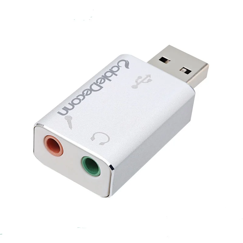 

USB2.0 external sound card plug and play for desktop computer notebook supports 5.1 channel external sound card