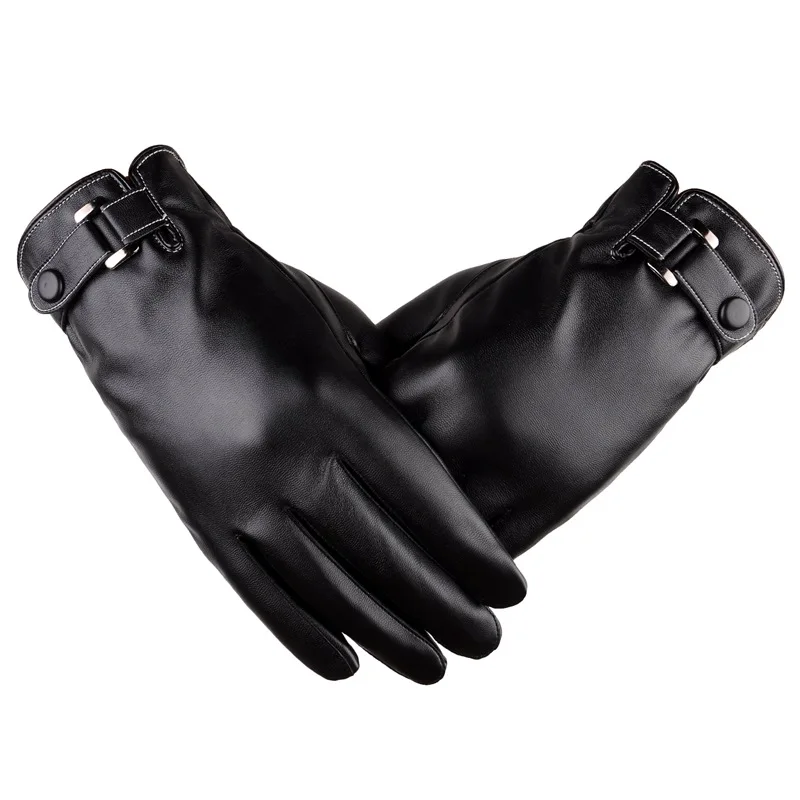 Spring/Winter PU Leather Short Thin/Thick Touched Screen Glove Man Gym Car Driving Mittens sports gloves,gym gloves