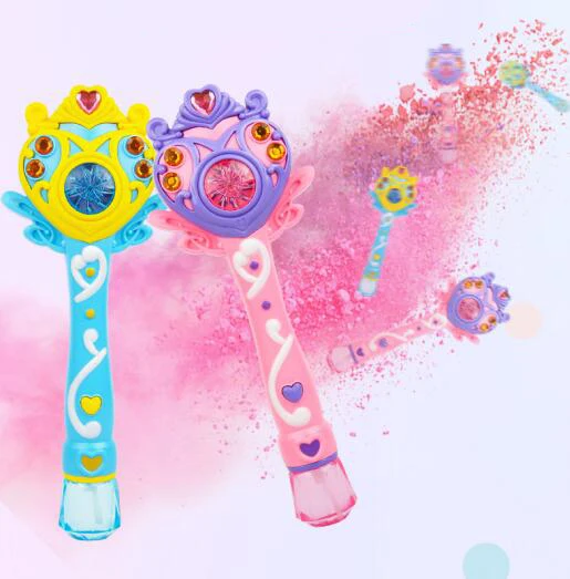 Световая музыка волшебная палка электропистолет для мыльных пузырей игрушка автоматическая машина для пузырей дуя пузырьковая игрушка игрушки для улицы GYH