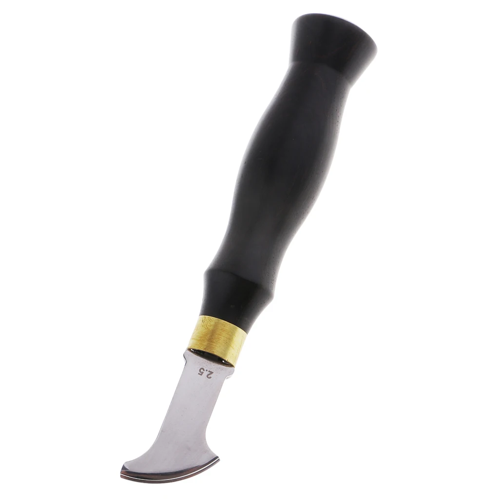 DIY Leather Craft Edge Creaser Stainless Steel Ebony Edge Marking Decorate Tool