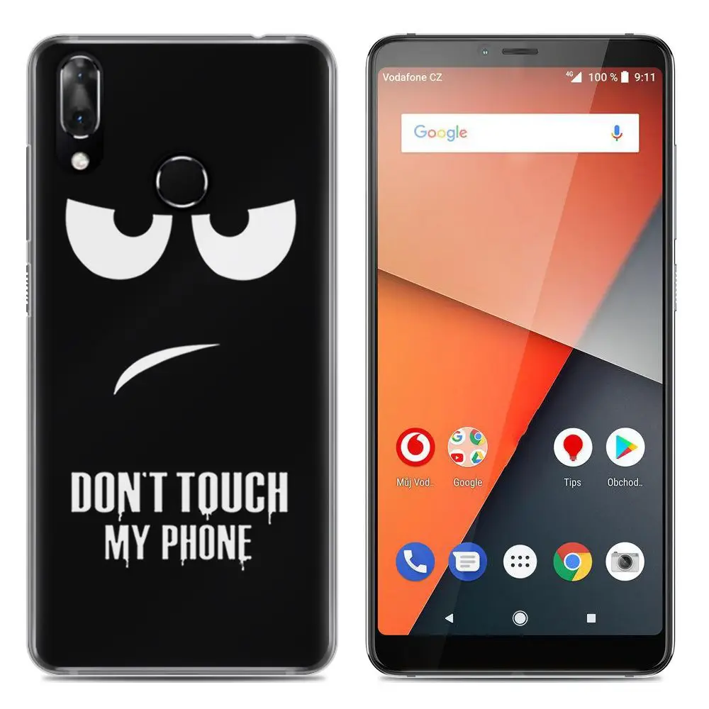 

TPU Cover Cartoon Painted Phone Case For Vodafone Smart X9 Soft Silicone Back Anti-Slip Protective Case Painting Cartoon Style