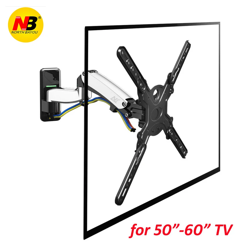 

NB F500 Gas Spring 50-60 inch LED TV Wall Mount Monitor Holder Ergonomical Mount Loading 14-23kgs Max.VESA 400*400mm