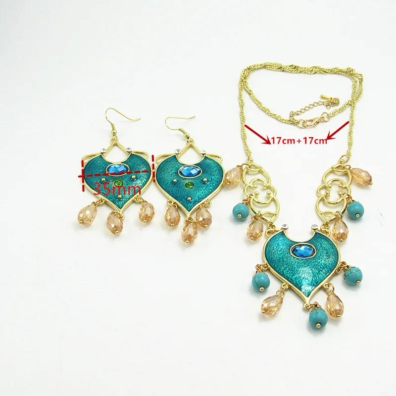 2019 New Aladdin Cosplay resin Pendants Princess Jasmine Necklace Women Gifts