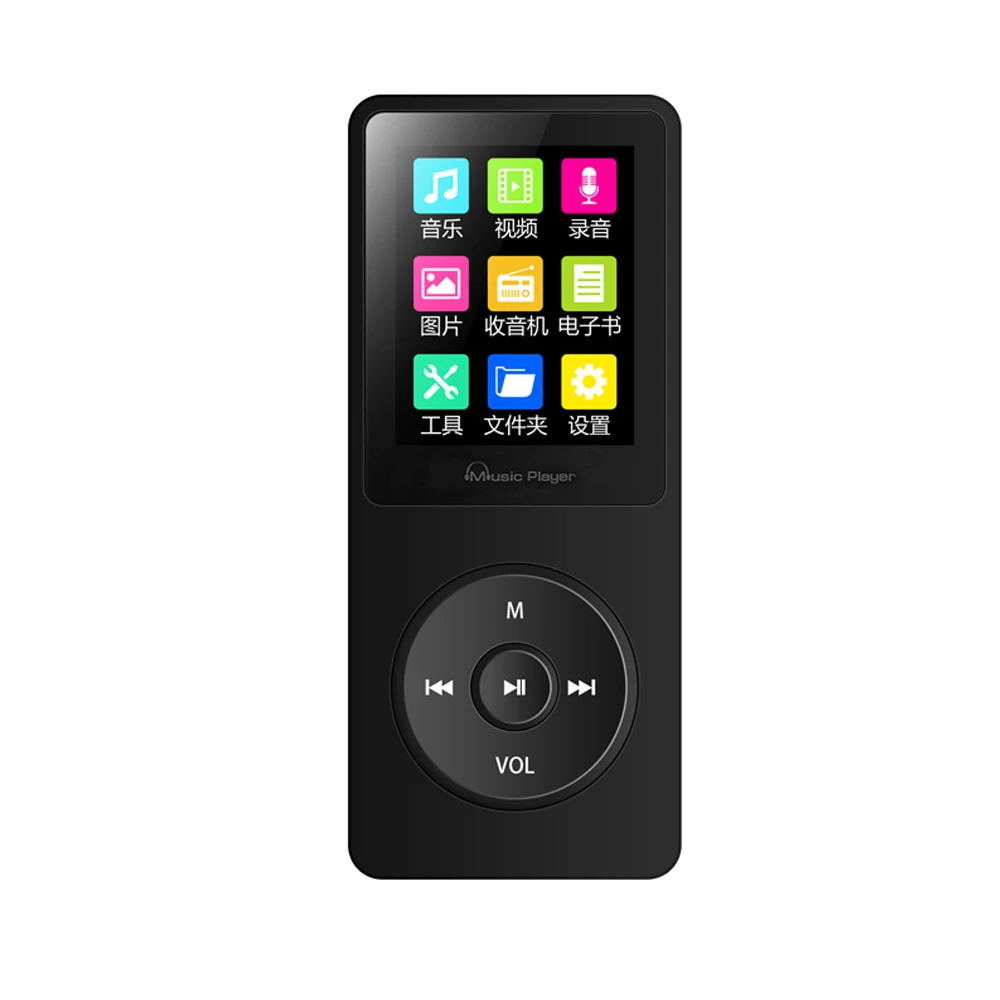 

JRGK F8 MP3 Player Fashion Portable MP3 Player LCD Screen FM Radio Video Movie