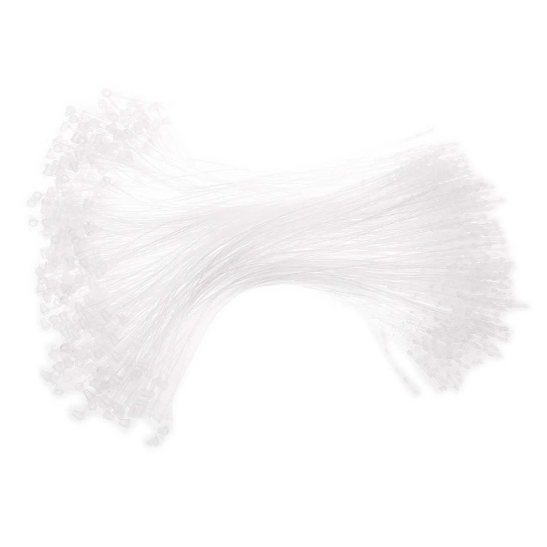 

Practical 500 Pieces White Snap Lock Pins Loop Price Tag Fastener 7" 180mm
