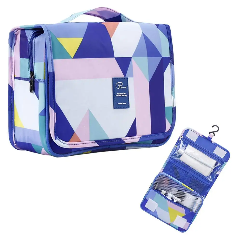 

Fashion Travel Cosmetic Bag Hanging Toiletry Bag Large Make up Organizer Bag Women Girl Portable Travel Makeup Kit Organizer Bag