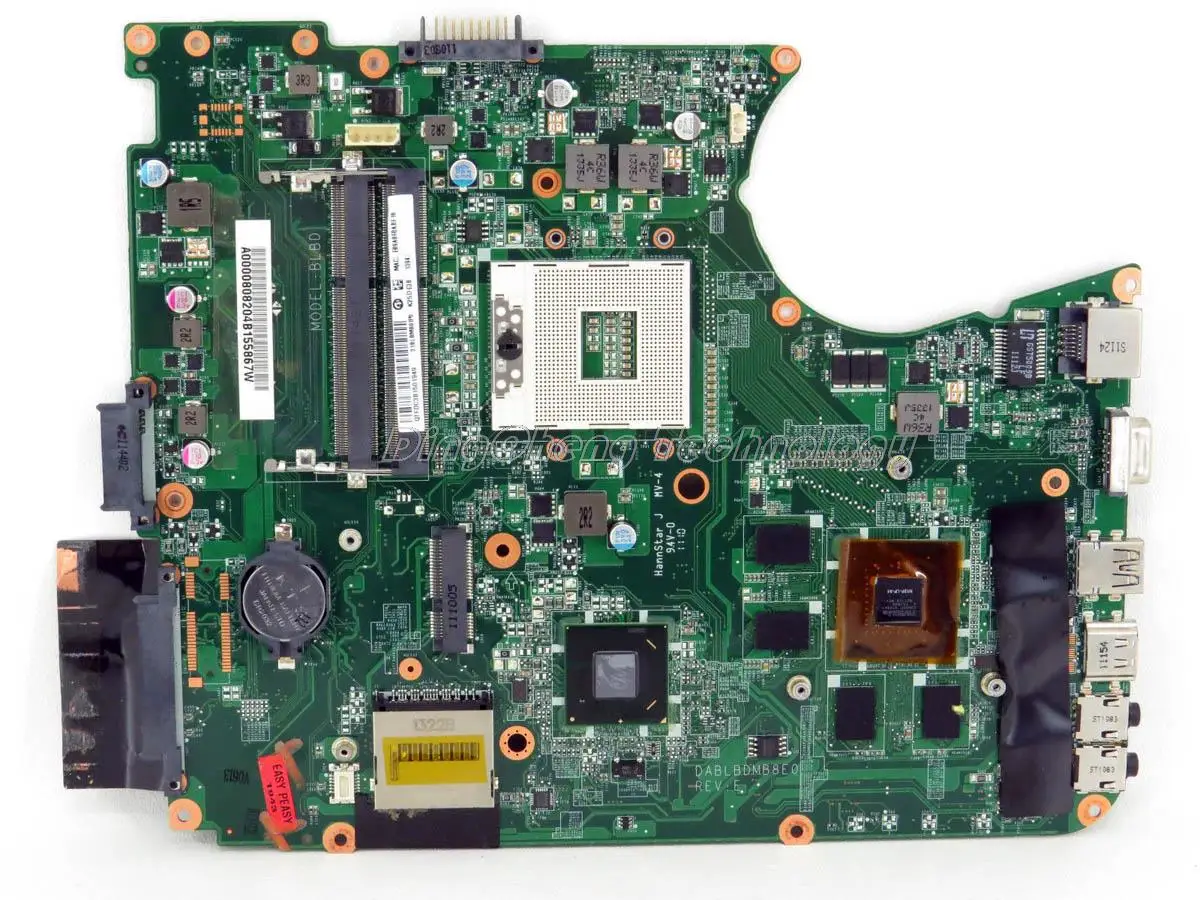 

Laptop Motherboard For Toshiba Satellite L750 L755 DABLBDMB8E0 A000080820 DDR3 HM65 GT525M non-integrated graphics card