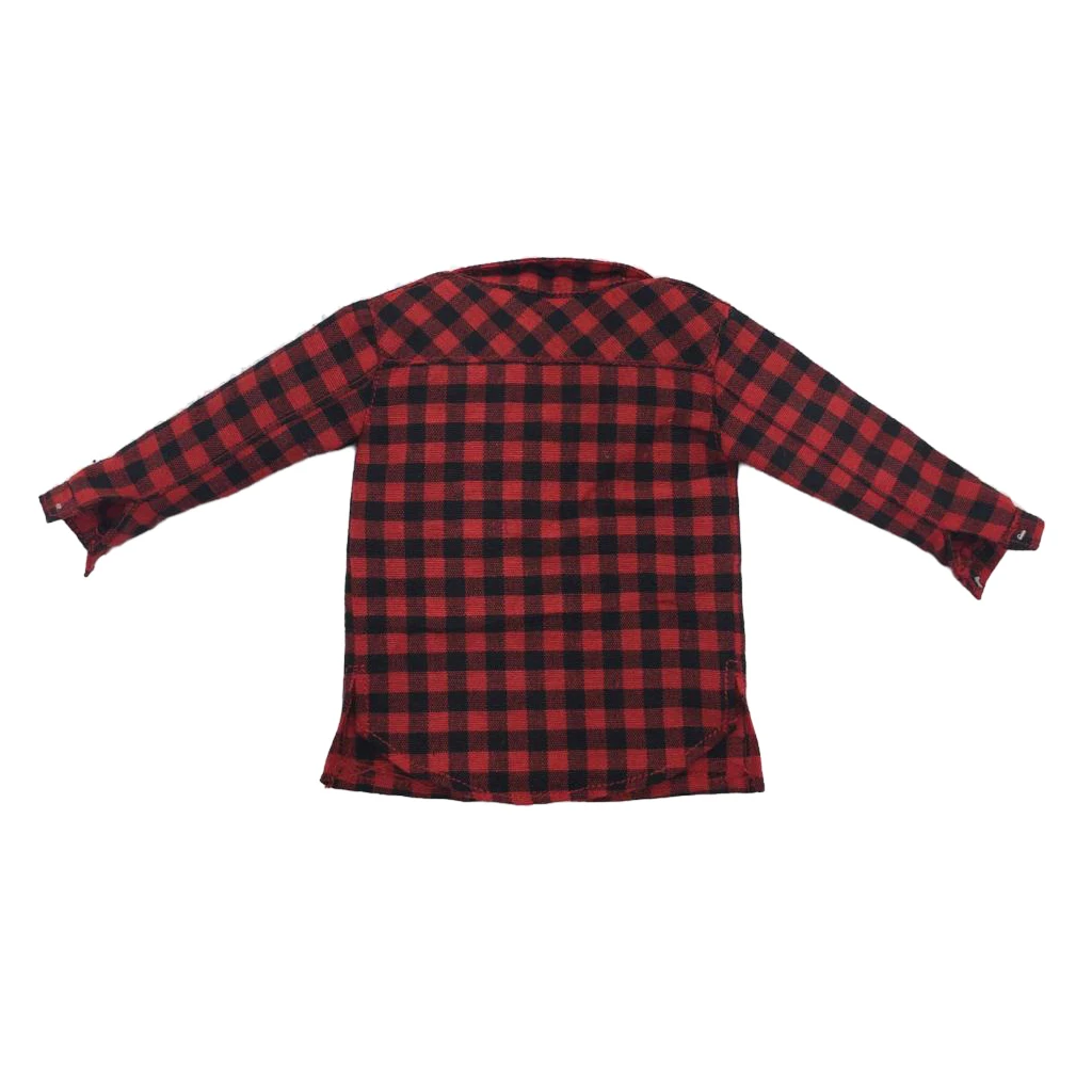 MagiDeal 1/6 Scale Male Body Plaid Shirt Casual Wear Clothes Clothing For 12inch Action Figure Toys Doll Model