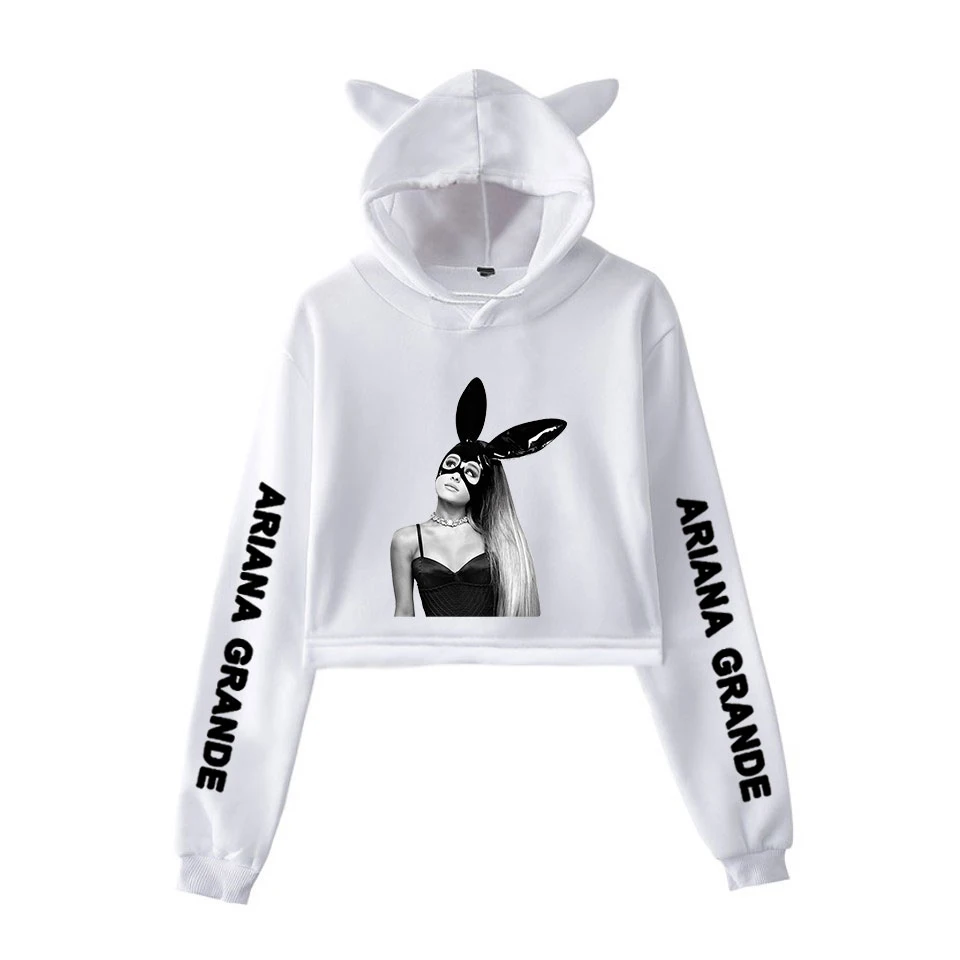 Новые Сексуальные женские толстовки Ariana Grande в стиле K-POP Харадзюку размеры 2XL |