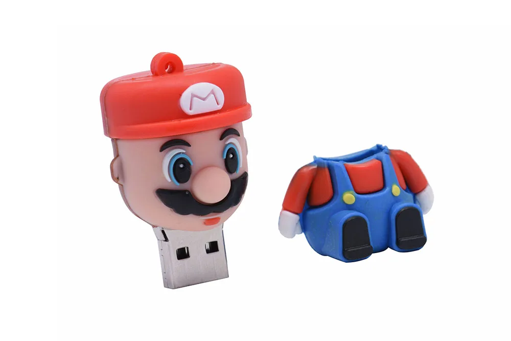 JASTER Super Mario USB флэш-накопитель Флешка в форме героя мультика Флешка 4 ГБ/8 ГБ/16 ГБ/32 ГБ/64 ГБ USB 2,0 карта памяти u диск модные подарки