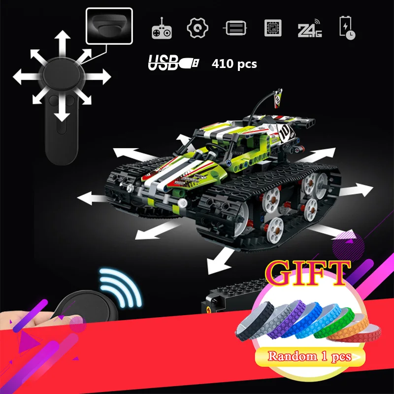 

Technical Series Radio Controlled Tracked Racer Set Building Blocks Bricks Gifts Toys Compatible with 42065 20033