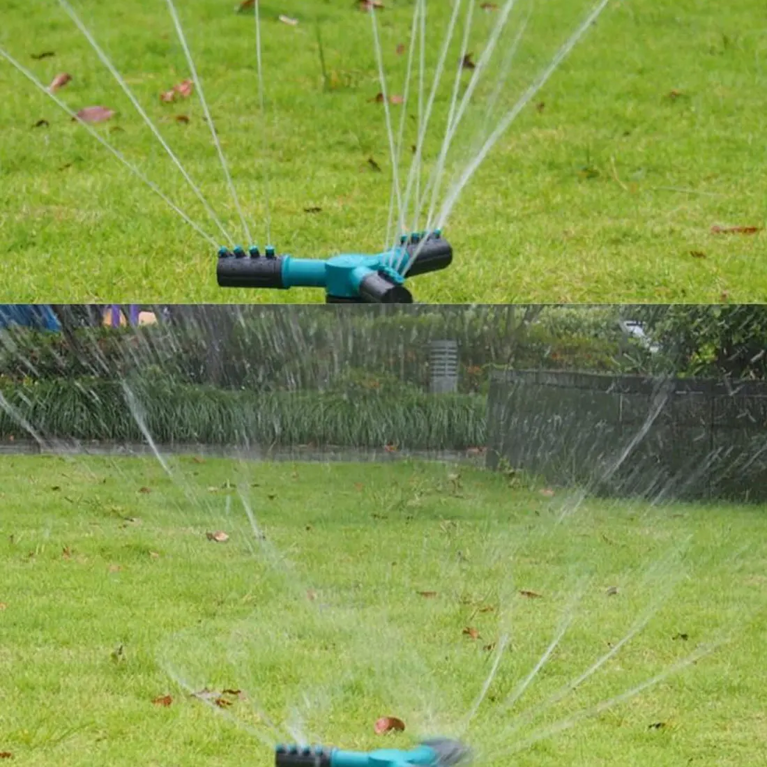 1 шт. 360 градусов круглый вращающийся воды разбрызгиватель автоматический полив сада травы газонов