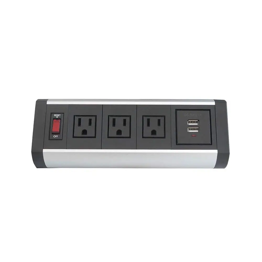 Съемный Настольный зажим с креплением на розетку выходом питания и usb зарядным