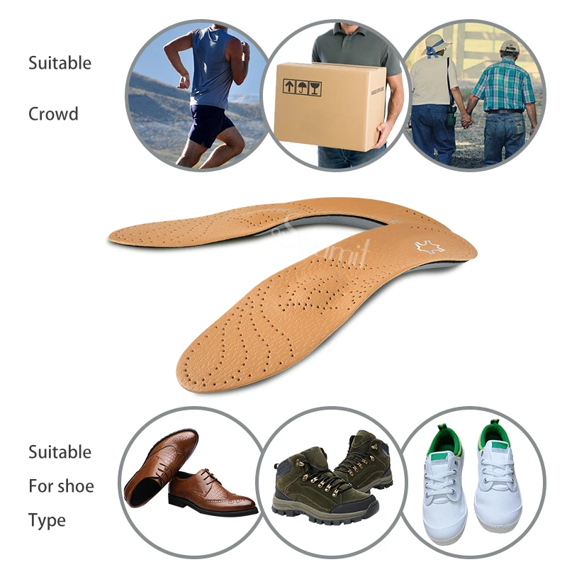 Soumit/мужские и женские кожаные ортопедические стельки из латекса; ортопедические стельки из активного углеродного волокна с плоской подошвой; стельки для обуви с поддержкой свода стопы;
