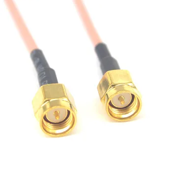 

100 Pieces Free Shipping by DHL SMA male to SMA male Plug goldplated connector Extension Pigtail Cable RG316 50cm
