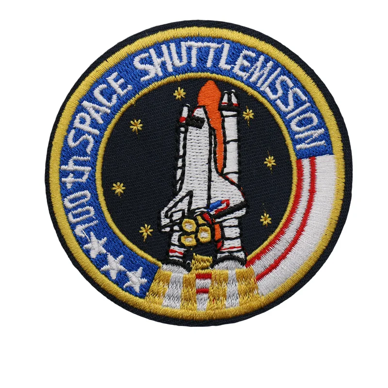 

Custom Embroidered DIY Rocket Memory Sew Iron On Patch Badge Clothes Fabric Applique patch Welcome for quotation