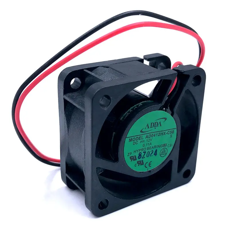 Абсолютно Новый Для ADDA AD0412HX-C50 DC 12V 0.11A 40x40x20 мм 2-контактный сервер квадратный