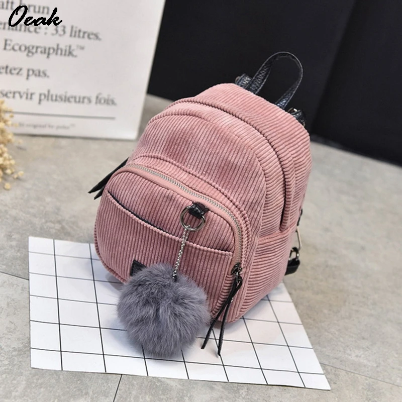 

Oeak Velvet Tarja Backpack Shcool Bag for College Students Girls Women Shoulder Bag Small Backpack Travel Backpacks