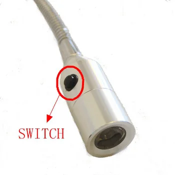 110V/220V/12V/24V 1W Led Bedside Reading Lamp Switch On Light Head