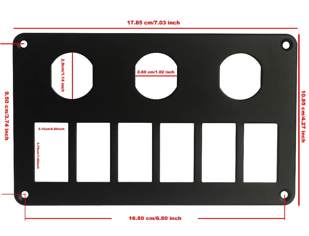 End Sections Rocker Switch Mount Bracket Holder FOR CARLING ARB Style SWITCHES