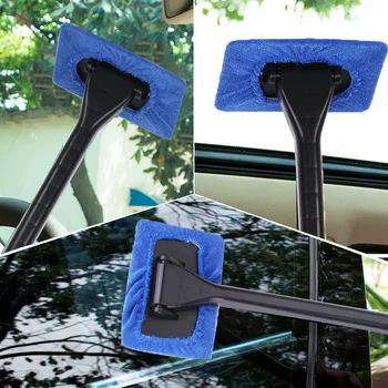 

Window Cleaner Brush Kit Car Window Windshield Cleaning Wash Tool Inside Interior Auto Glass Wiper With Long Handle #2