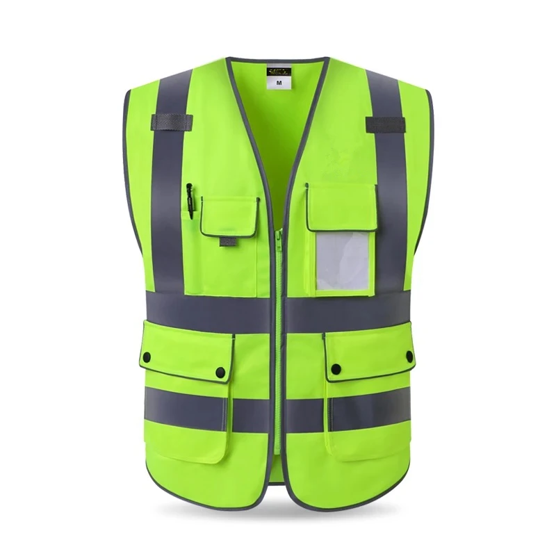 Высокое качество высокая видимость светоотражающий жилет рабочая одежда мотоцикл Велоспорт Спорт на открытом воздухе Светоотражающая одежда безопасности#039 - Цвет: fluorescence