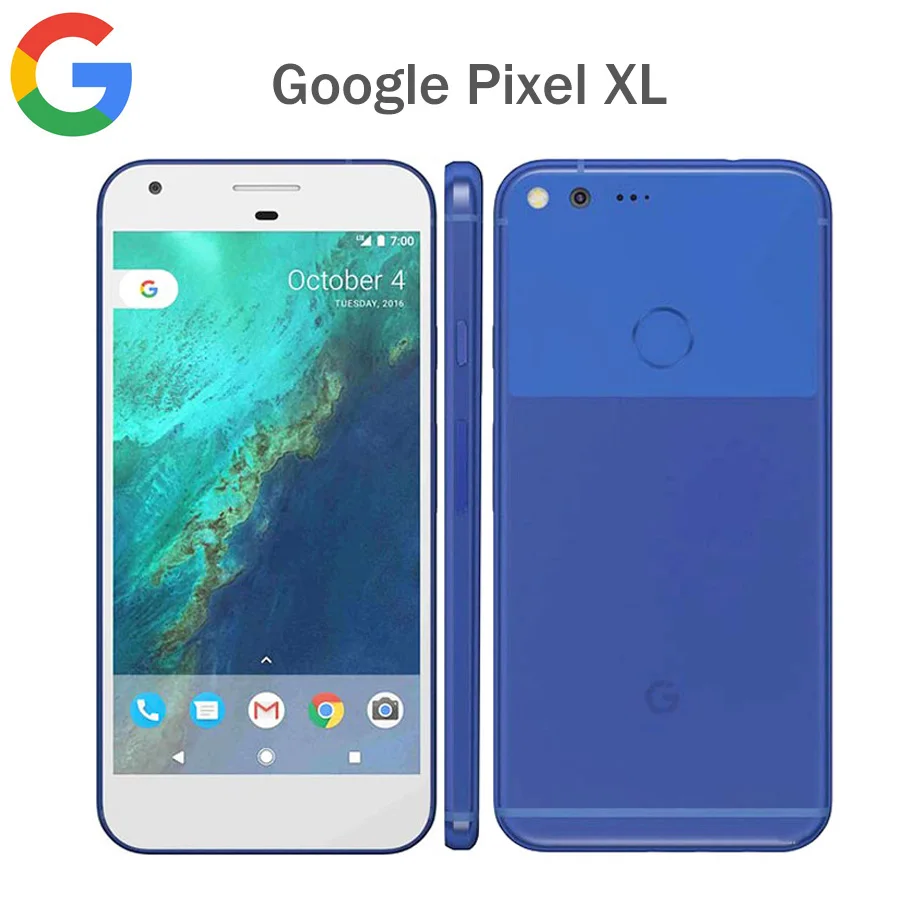 Американская версия Google Pixel XL 4G LTE мобильный телефон 4 ГБ ОЗУ 128 Гб ПЗУ 5," 1440x2560p Snapdragon 821 четырехъядерный NFC Android